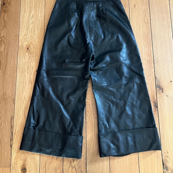 Butter soft cropped leather pants - Picture 3 of 7